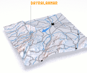 3d view of Dayr al Aḩmar