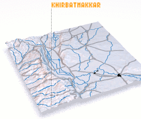 3d view of Khirbat Makkār