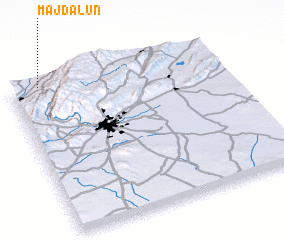 3d view of Majdalūn