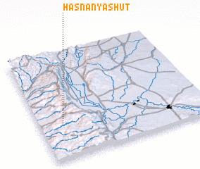 3d view of Ḩaşnān Yāshūţ