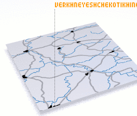 3d view of Verkhneye Shchekotikhino