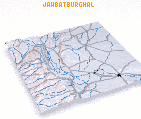 3d view of Jawbat Burghāl