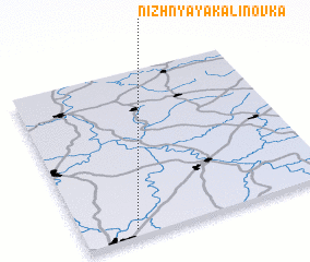 3d view of Nizhnyaya Kalinovka