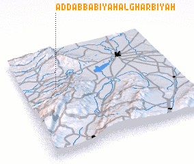 3d view of Ad Dabbābīyah al Gharbīyah