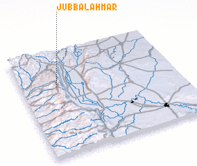 3d view of Jubb al Aḩmar