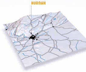 3d view of Ḩurnah