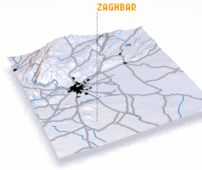 3d view of Zaghbār