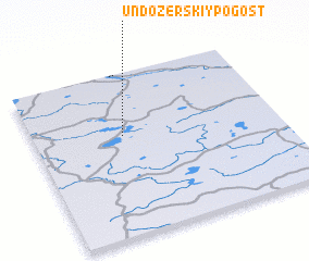 3d view of Undozërskiy Pogost