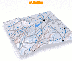 3d view of Al Ḩamrāʼ