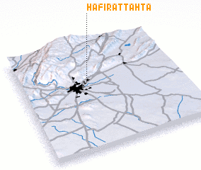 3d view of Ḩafīr at Tahţā