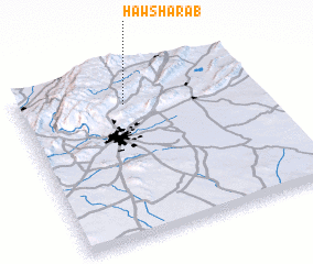 3d view of Ḩawsh ‘Arab