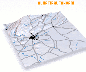 3d view of Al Ḩafīr al Fawqānī