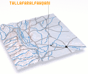 3d view of Tall ‘Afar al Fawqānī