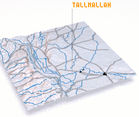 3d view of Tall Mallāḩ