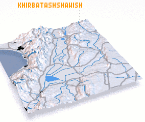 3d view of Khirbat ash Shāwīsh