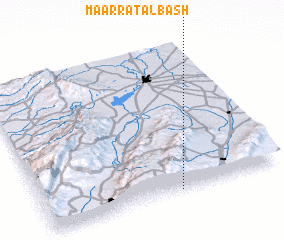 3d view of Ma‘arrat al Bāsh