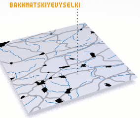 3d view of Bakhmatskiye Vyselki