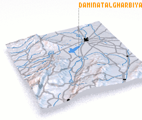 3d view of Damīnat al Gharbīyah