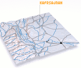 3d view of Kafr Sajnah