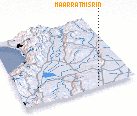 3d view of Ma‘arrat Mişrīn