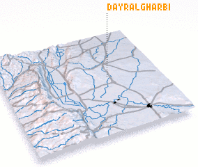 3d view of Dayr al Gharbī