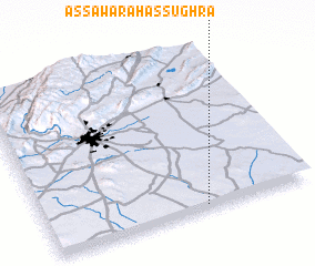 3d view of Aş Şawarah aş Şughrá