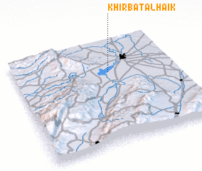 3d view of Khirbat al Ḩāʼik