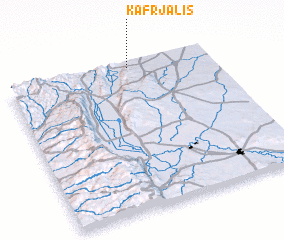 3d view of Kafr Jālis