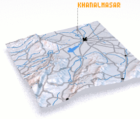 3d view of Khān al Ma‘şar