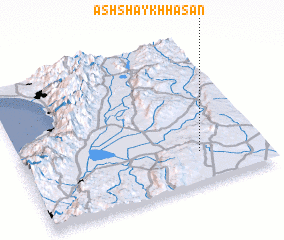 3d view of Ash Shaykh Ḩasan