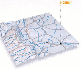 3d view of Ḩamāh