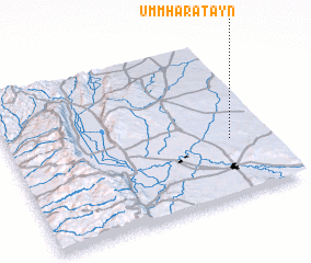 3d view of Umm Ḩāratayn