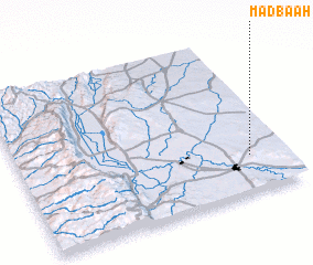 3d view of Maḑba‘ah