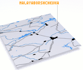 3d view of Malaya Borshchëvka