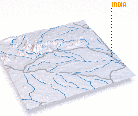 3d view of India