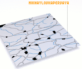 3d view of Mikhaylovka Pervaya