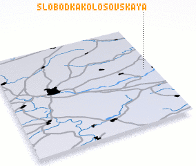 3d view of Slobodka Kolosovskaya