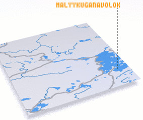 3d view of Malyy Kuganavolok