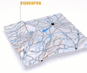 3d view of Biqā‘ Kafrā