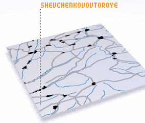 3d view of Shevchenkovo Vtoroye