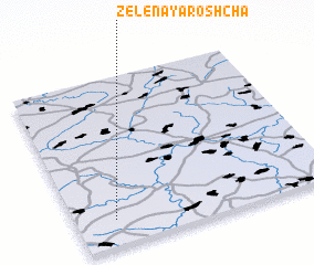 3d view of Zelënaya Roshcha