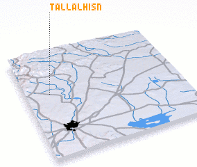 3d view of Tall al Ḩişn