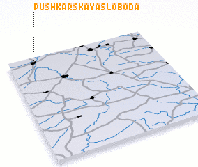 3d view of Pushkarskaya Sloboda