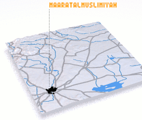 3d view of Ma‘ārat al Muslimīyah