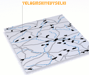 3d view of Yelaginskiye Vyselki