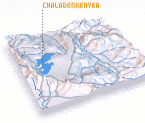 3d view of Chʼala Denkʼenyeʼā