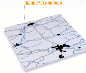 3d view of Nizhneye Lamonovo