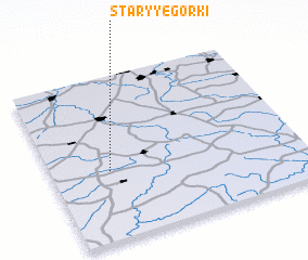 3d view of Staryye Gorki