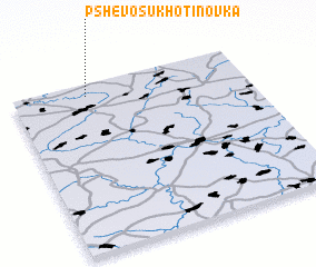 3d view of Pshëvo-Sukhotinovka