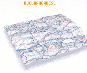 3d view of Küçükakçakese